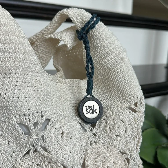 The Sak Cream Crochet Tote Bag - Picture 7 of 9